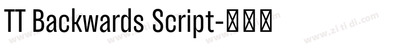 TT Backwards Script字体转换